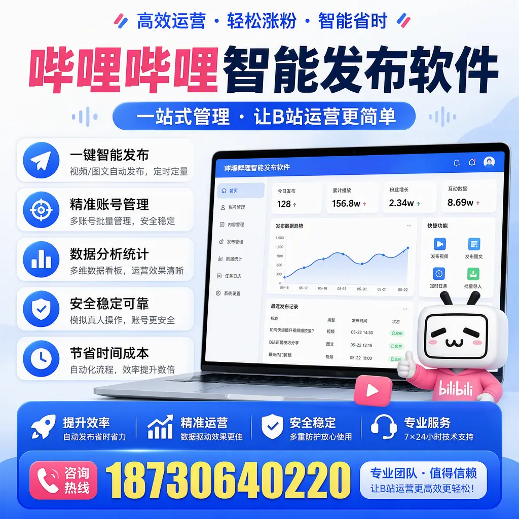 哔哩哔哩智能发布软件的最新功能:在 许昌 助力内容传播